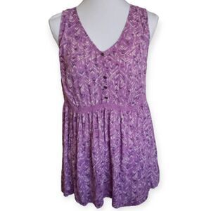 TORRID PURPLE BABYDOLL TOP SZ.00/10 EUC